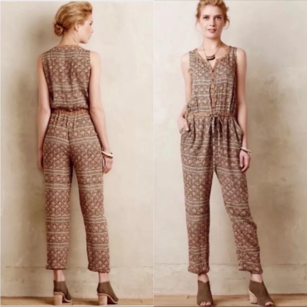 Anthropologie Lilka Dani Paisley Jumpsuit Size Large